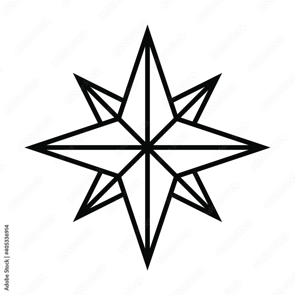 Fototapeta premium compass icon vector