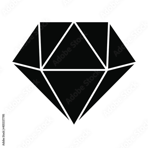 diamond icon, jewel, gem vector