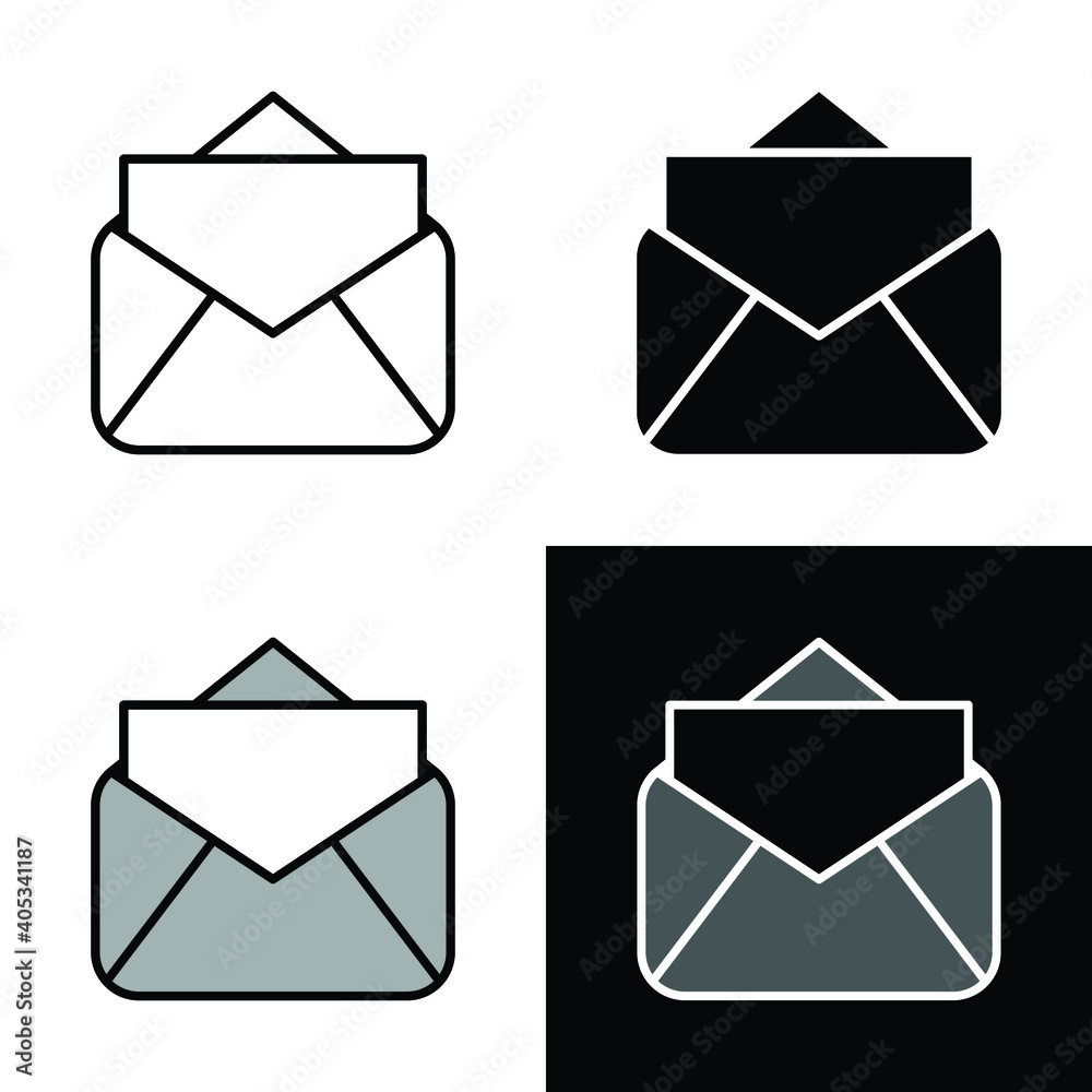 envelope mail message icon vector envelope mail message icon vector