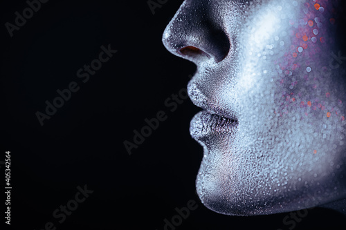 closeup of woman face
