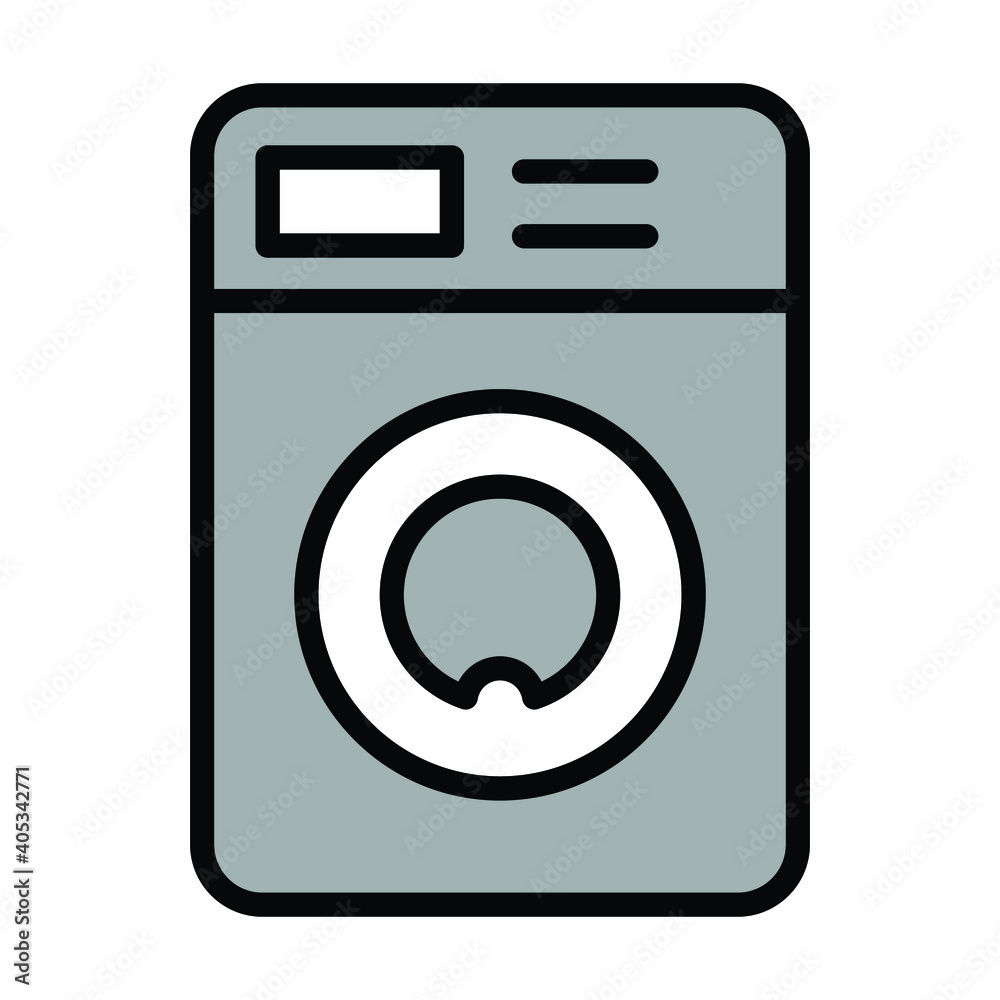 washing machine icon vector