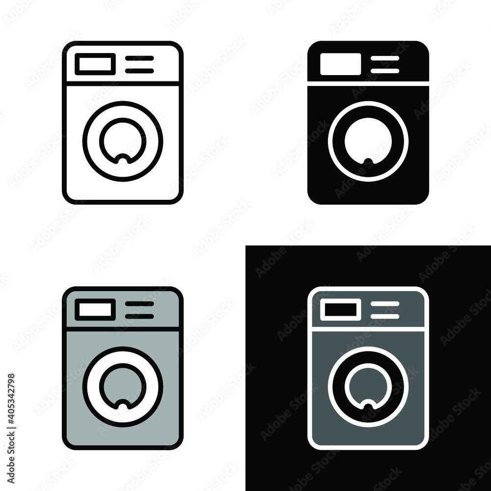 washing machine icon vector washing machine icon vector