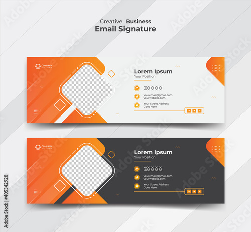 Email signature templates design for business promotion 