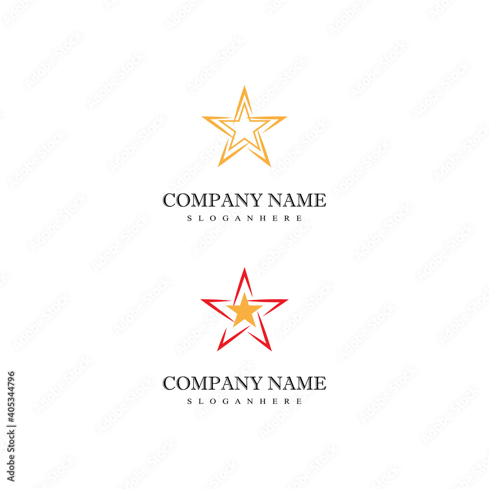Obraz premium Star icon Template vector illustration design