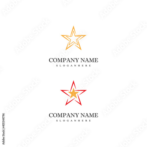 Star icon Template vector illustration design