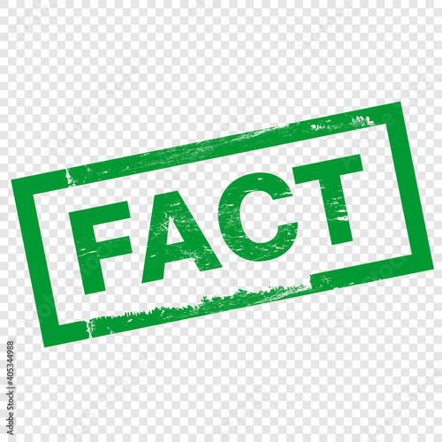 fact rubber stamp vector