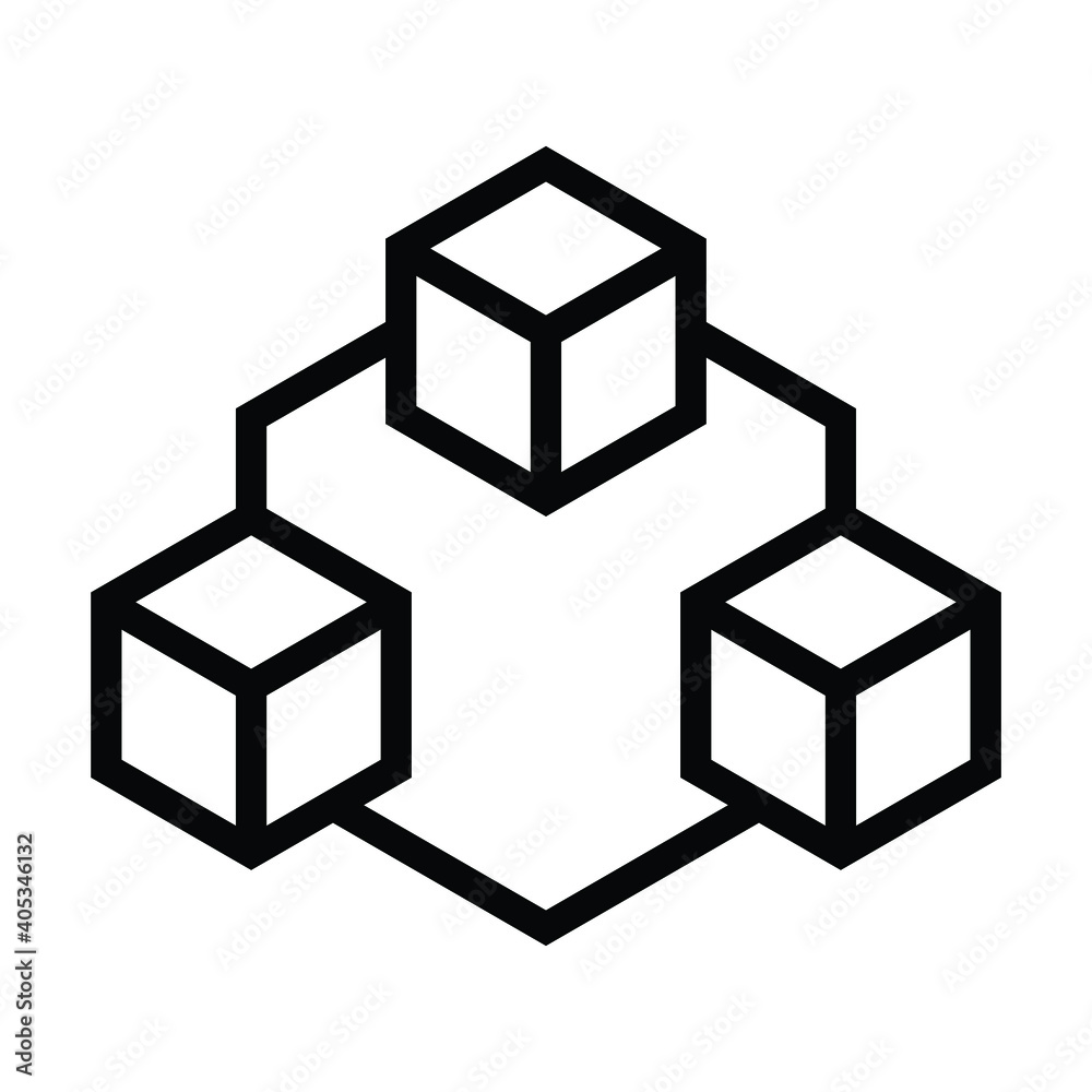 3d cube icon vector 3d cube icon vector