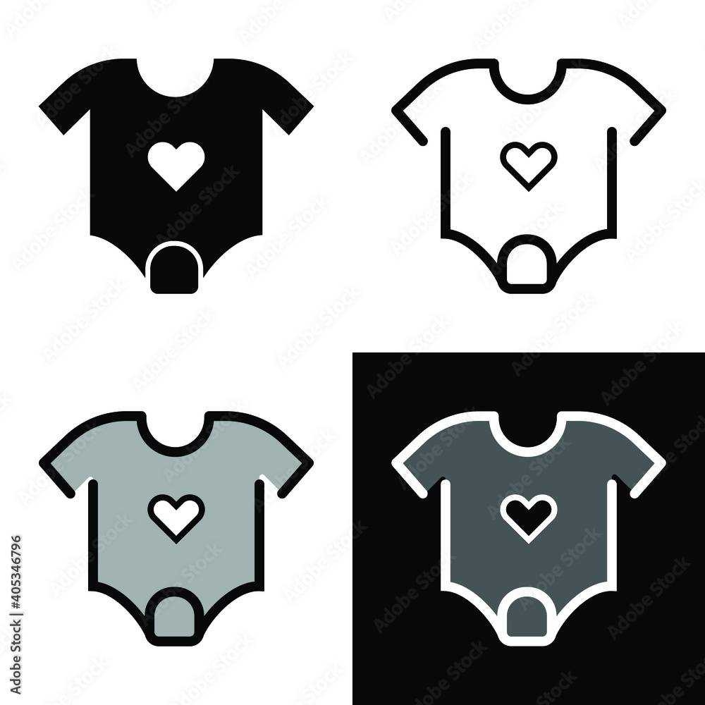 baby suite icon vector baby suite icon vector