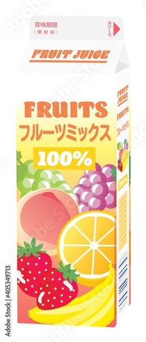 フルーツジュースの1Lのパック