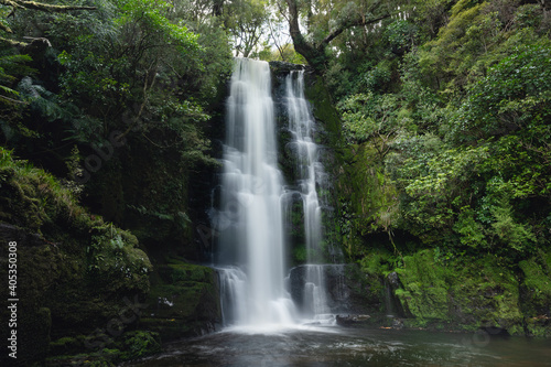 McLean Falls long exposure photography. New Zealand  Otago Region