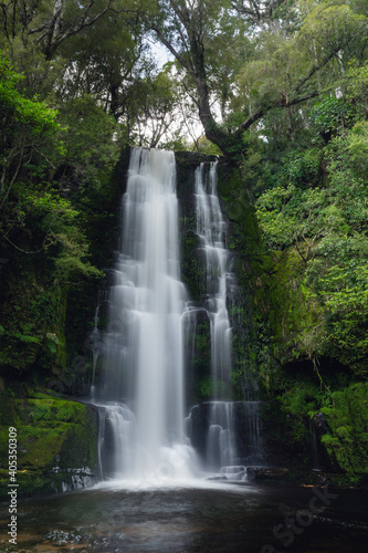 McLean falls. Te Catlins  New Zealand. Long exposure photography