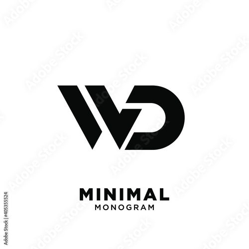 WD LETTER LOGO ICON DESIGN