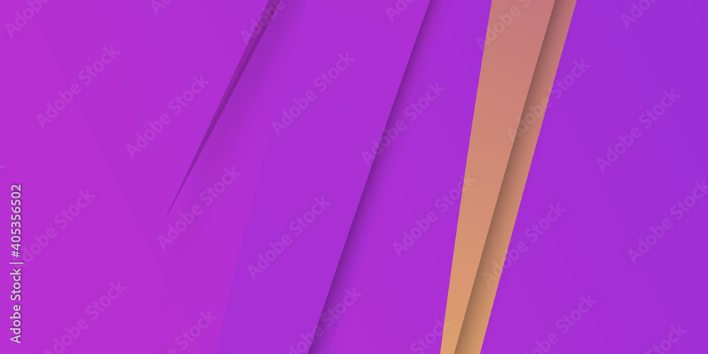 Vector abstract purple background with orange yellow speed lines