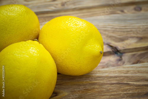 Three large lemons