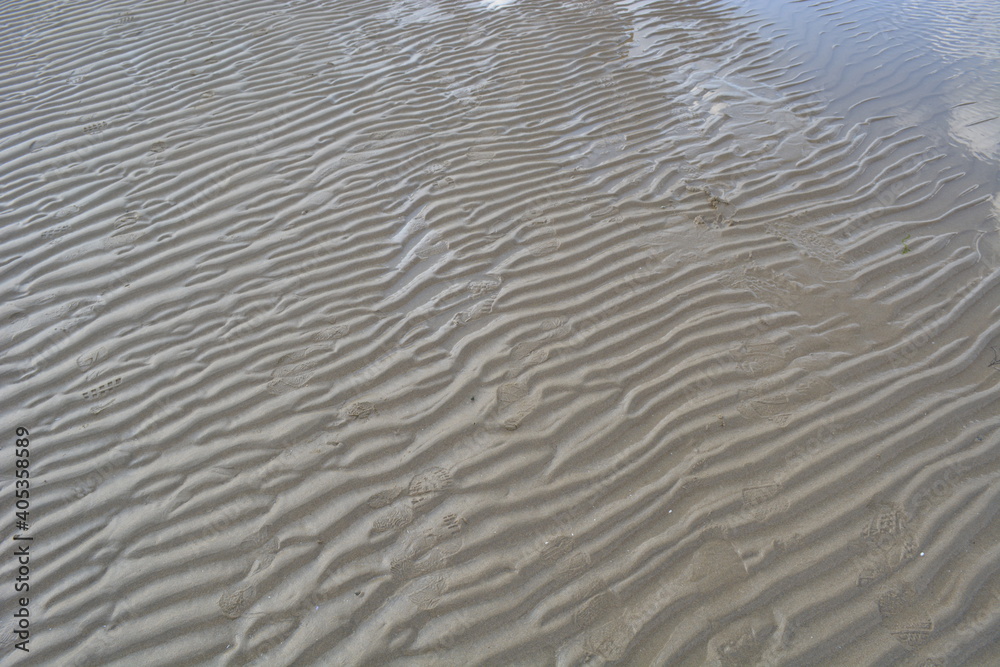 sand and water