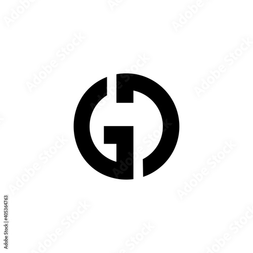 Letter GD logo design template