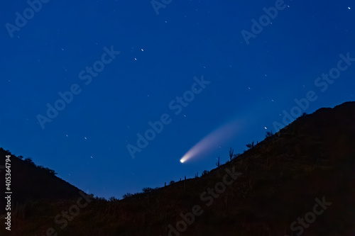 Comet Neowise Over the Arizona Desert