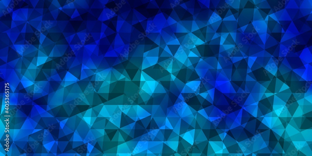 Naklejka premium Light BLUE vector layout with lines, triangles.