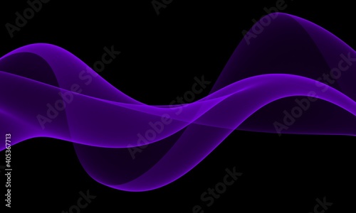 Abstract purple wave on a black background 