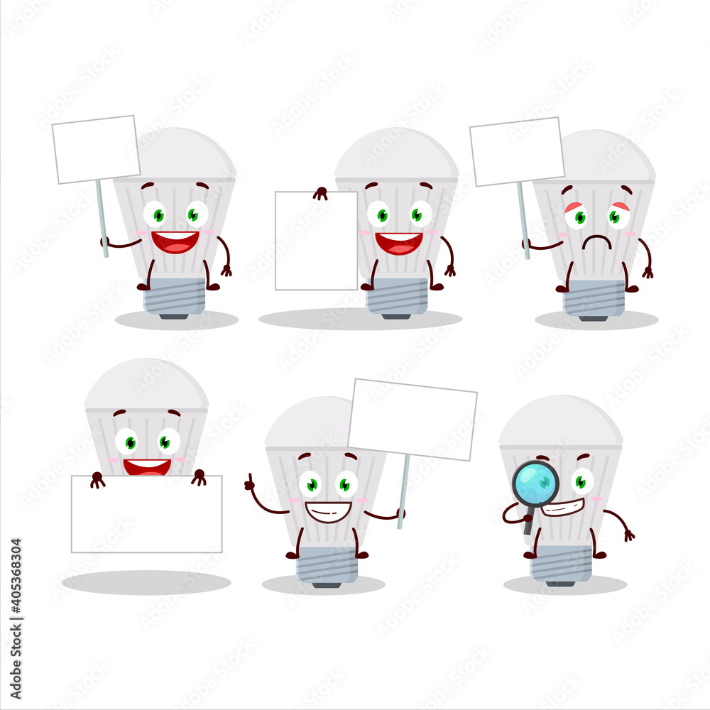 Led cartoon in character bring information board Led cartoon in character bring information board