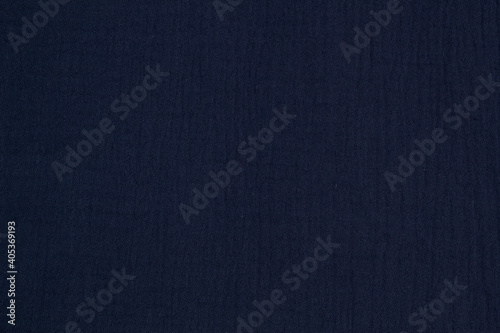 Fabric cotton fold, top view. blue textile crash effect (only on adobe stock) 