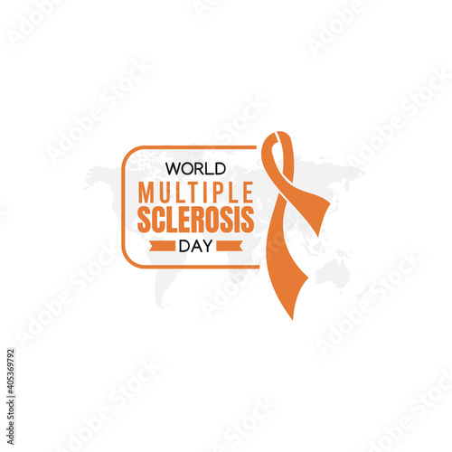 vector graphic of world multiple sclerosis day good for world multiple sclerosis day celebration. flat design. flyer design.flat illustration.	