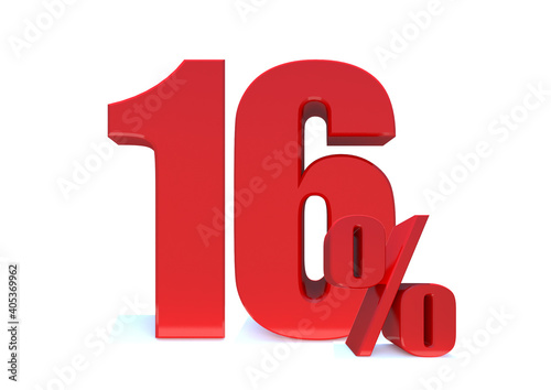 16 Percent off 3d Sign on White Background, Special Offer 16% Discount Tag, Sale Up to 16 Percent Off,big offer, Sale, Special Offer Label, Sticker, Tag, Banner, Advertising, offer Icon