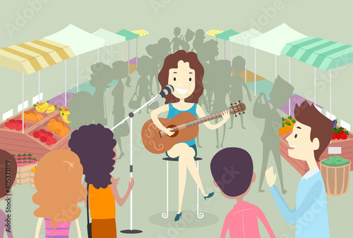 People Girl Farmers Market ...