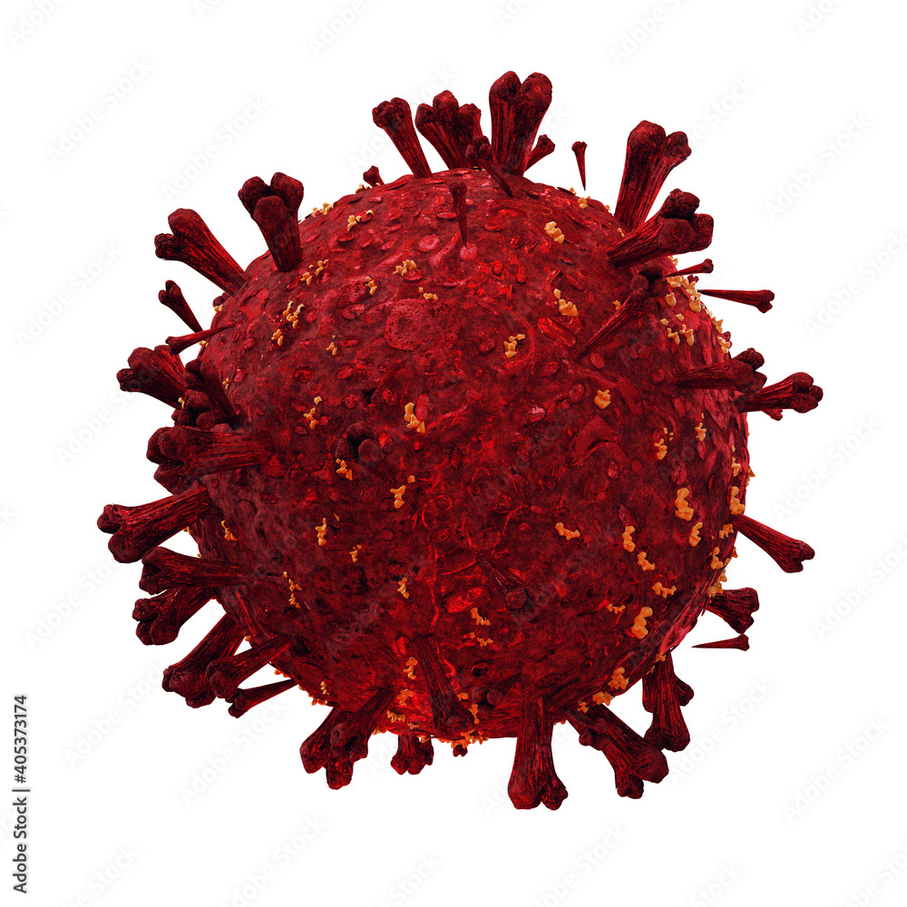 covid-19 Coronavirus red virus cell 3d-illustration covid-19 Coronavirus red virus cell 3d-illustration