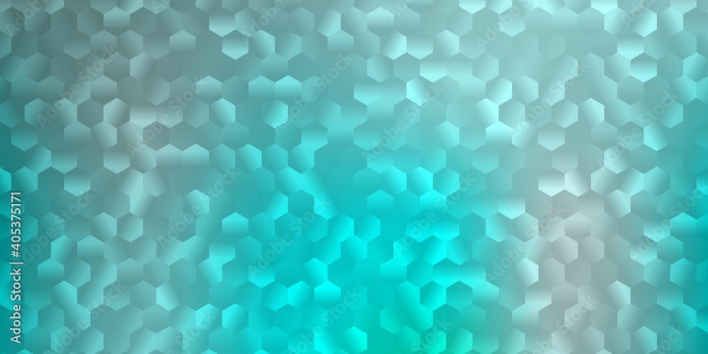 Light green vector cover with simple hexagons. Light green vector cover with simple hexagons.
