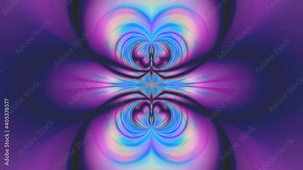 Abstract blue-purple symmetrical background.