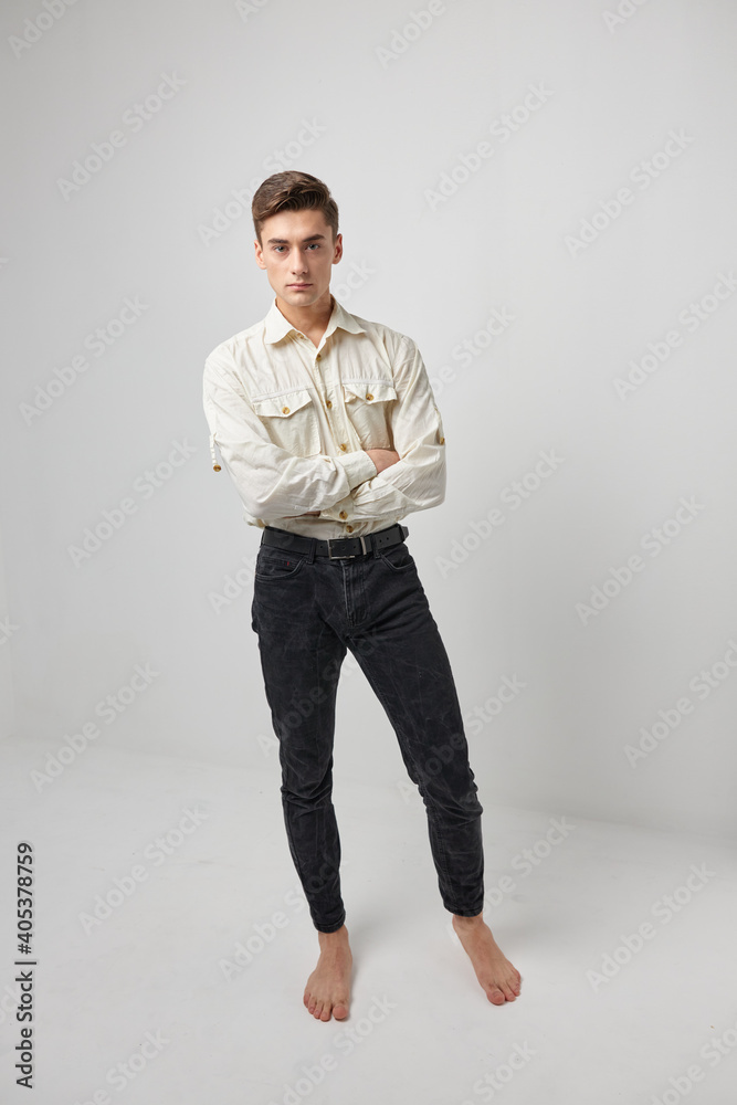 handsome man studio lifestyle elegant style model handsome man studio lifestyle elegant style model