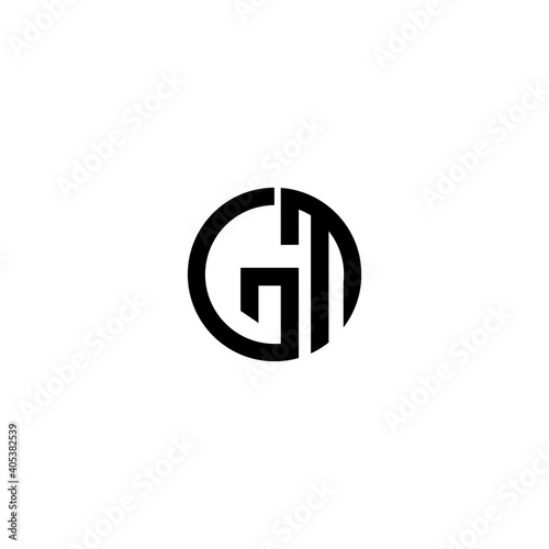 Letter GM logo design template