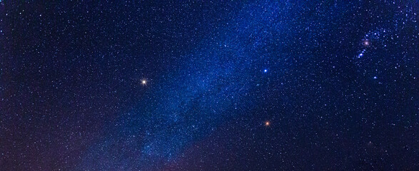 Milky way galaxy with star and noise blue background,Abstract milky way galaxy with stars for background