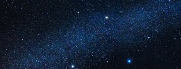 Milky way galaxy with star and noise blue background,Abstract milky way galaxy with stars for background