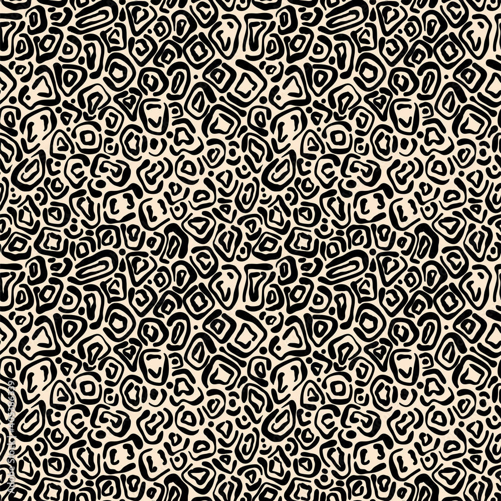 Seamless hand drawn ink pattern. Creative endless background with blots. Abstract striped texture with bold monochrome lines Seamless hand drawn ink pattern. Creative endless background with blots. Abstract striped texture with bold monochrome lines