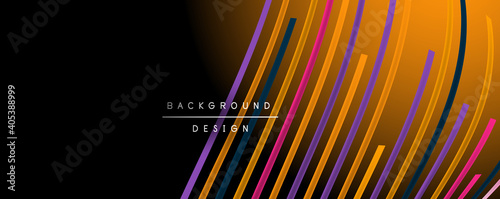Abstract colorful lines vector background. Internet, big data and technology connections concept, abstract template