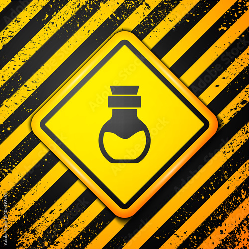 Poison in bottle icon isolated on white background. Bottle of poison or poisonous chemical toxin. Vector.