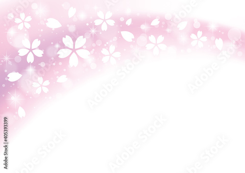 ピンク色の桜の花の背景