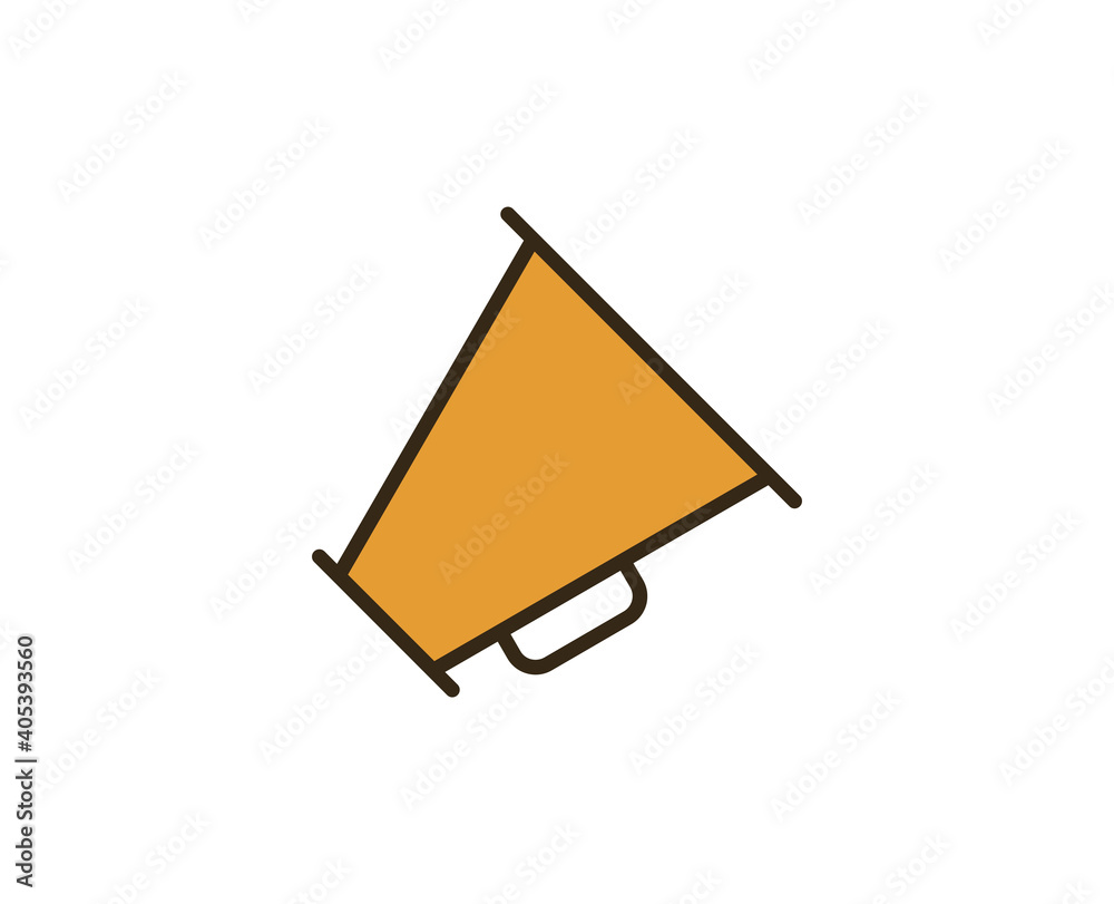 Loudspeaker flat icon. Thin line signs for design logo, visit card, etc. Single high-quality outline symbol for web design or mobile app. Marketing outline pictogram. Loudspeaker flat icon. Thin line signs for design logo, visit card, etc. Single high-quality outline symbol for web design or mobile app. Marketing outline pictogram.