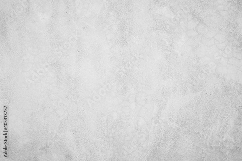 Murais de parede Close up retro plain white color cement wall panoramic background texture for sh
