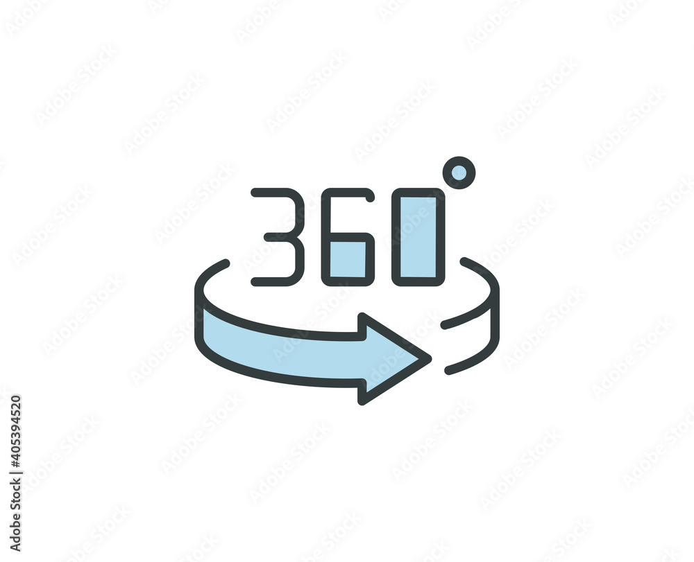 360 premium line icon. Simple high quality pictogram. Modern outline style icons. Stroke vector illustration on a white background. 360 premium line icon. Simple high quality pictogram. Modern outline style icons. Stroke vector illustration on a white background.