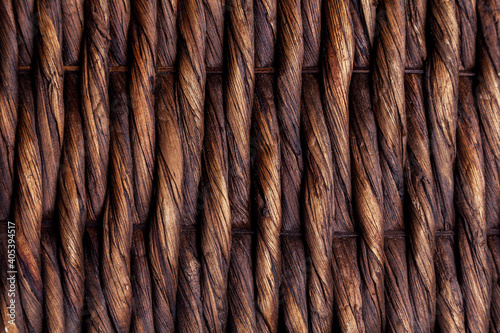 Background woven from willow branches. Natural product.