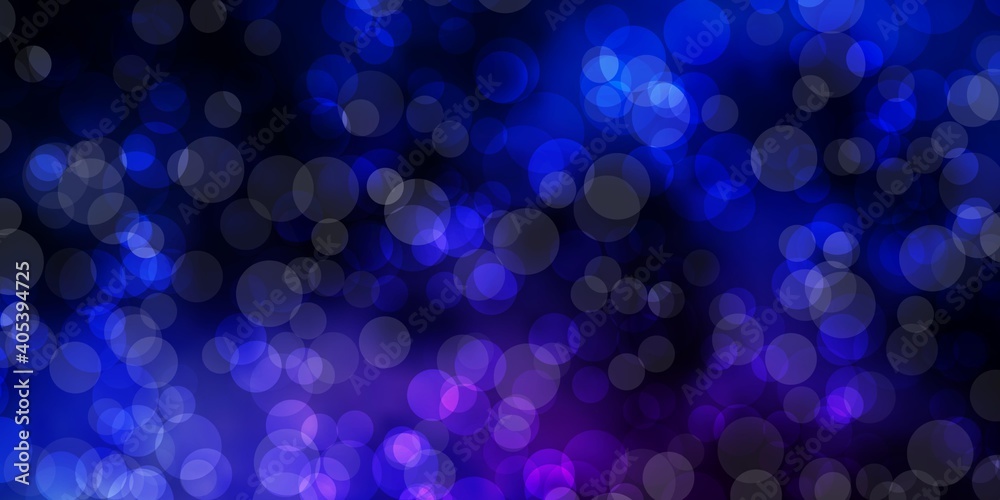 Dark Pink, Blue vector template with circles. Dark Pink, Blue vector template with circles.