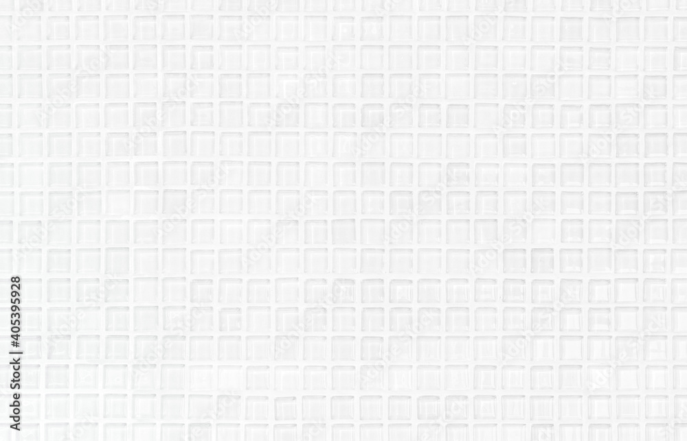 White or gray ceramic wall and floor tiles abstract background. Design geometric mosaic texture decoration of the bedroom. Simple seamless pattern for backdrop hospital wall, canteen and grid paper. White or gray ceramic wall and floor tiles abstract background. Design geometric mosaic texture decoration of the bedroom. Simple seamless pattern for backdrop hospital wall, canteen and grid paper.