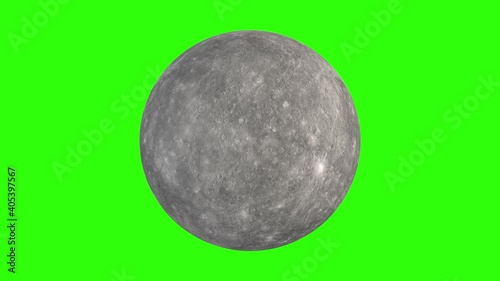 Mercury Planet Green Screen