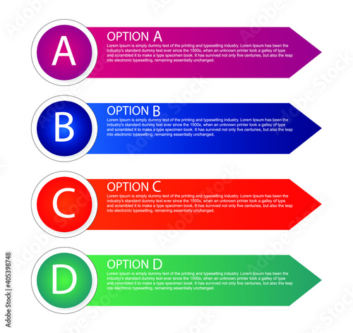 business options info-graphic vector design