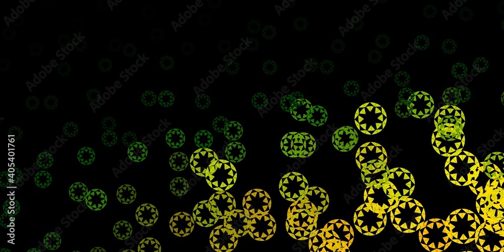 Dark green, red vector pattern with spheres. Dark green, red vector pattern with spheres.