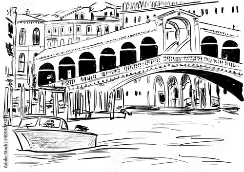 a sketch of the Venice, Italy