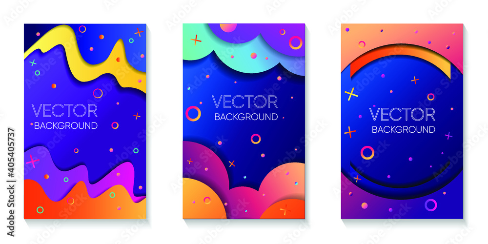Abstract colorful cover page, magazine,freeform,vector background